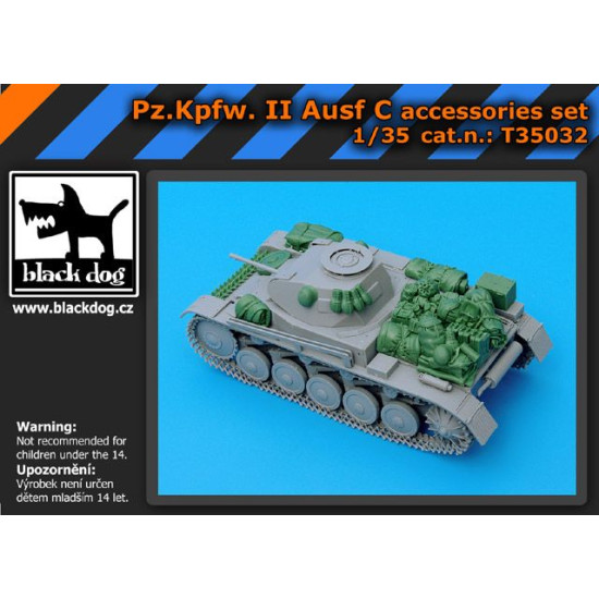 Black Dog T35032 1/35 Pz.Kpfw. II Ausf C accessories set for Dragon