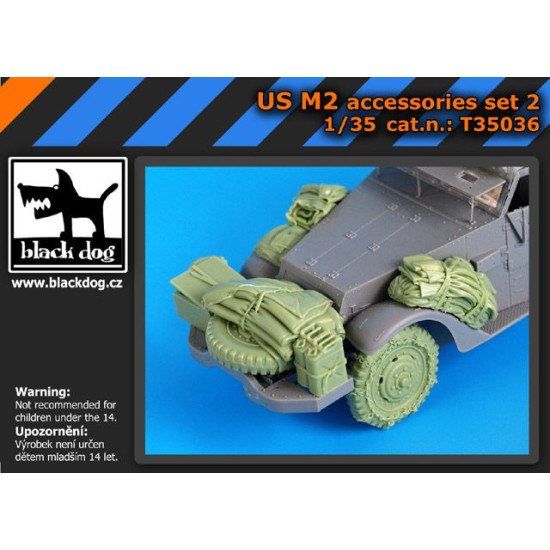 Black Dog T35036 1/35 US M2 accessories set N for Dragon