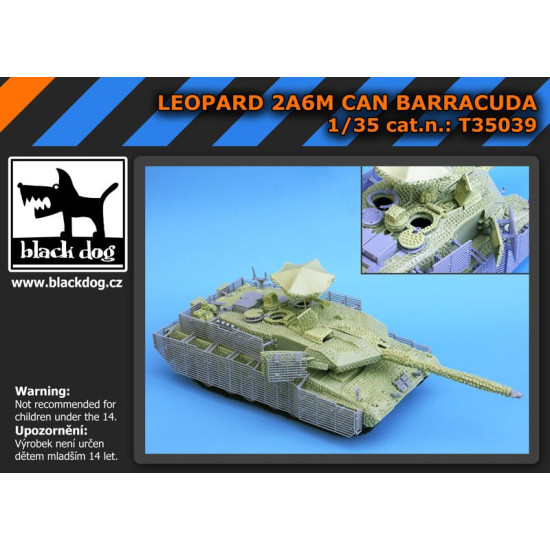 Black Dog T35039 1/35 LEOPARD 2A6M CAN BARRACUDA for Trumpeter