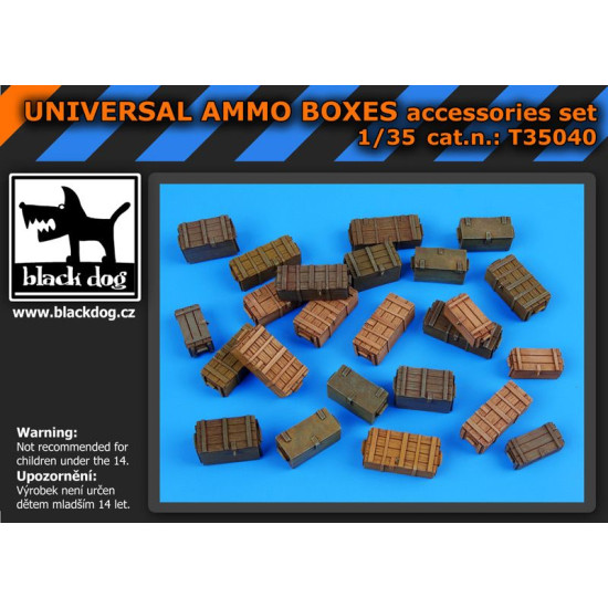 Black Dog T35040 1/35 Universal ammo boxes