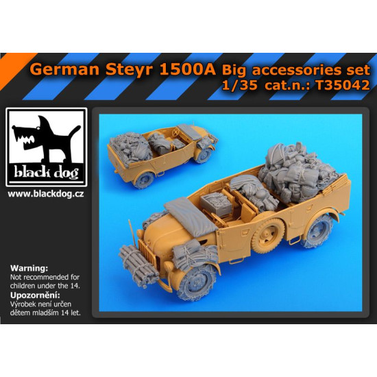 Black Dog T35042 1/35 German Steyr 1500A big accessories set for Tamiya