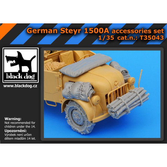 Black Dog T35043 1/35 German Steyr 1500A accessories set forTamiya