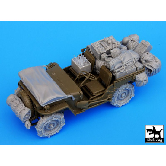 Black Dog T35044 1/35 US Jeep big accessories set for Tamiya