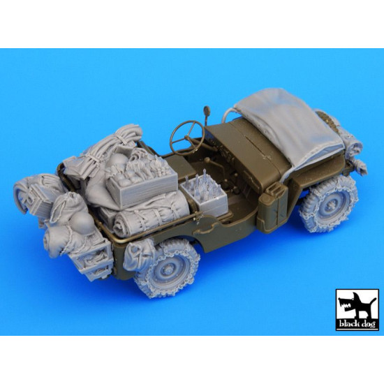 Black Dog T35044 1/35 US Jeep big accessories set for Tamiya