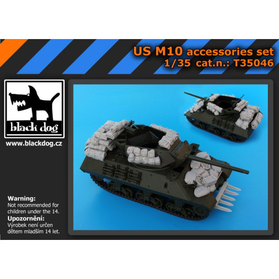 Black Dog T35046 1/35 US M 10 accessories set for Academy