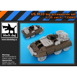 Black Dog T35047 1/35 US M 20 big accessories set for Tamiya