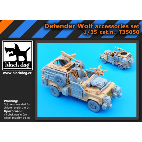 Black Dog T35050 1/35 Defender Wolf accessories set for Hobby Boss