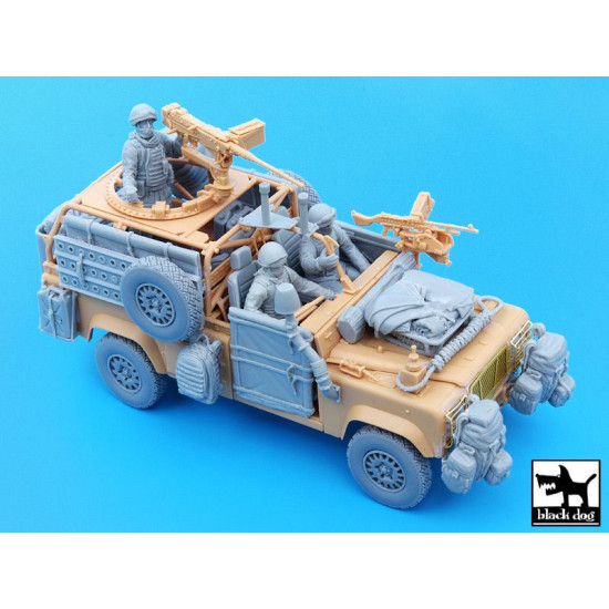 Black Dog T35051 1/35 Defender Wolf accessories set with crew for Hobby Boss