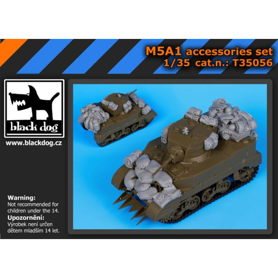 Black Dog T35056 1/35 M5A1 accessories set for Tamiya