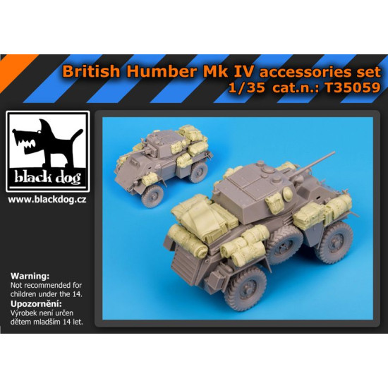 Black Dog T35059 1/35 British Humber Mk IV accessories set for Bronco models