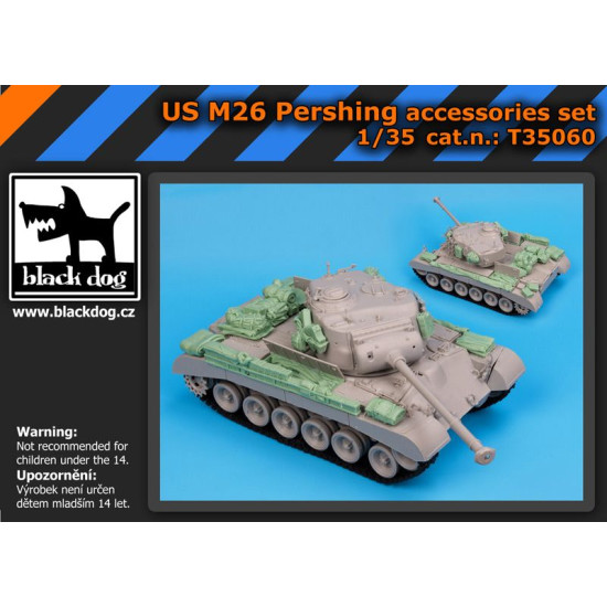 Black Dog T35060 1/35 US M -26 Pershing accesorie set for Hobby Boss