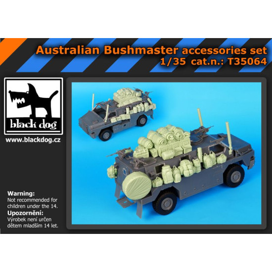 Black Dog T35064 1/35 Australia Bushmaster accessories set for Showcase models