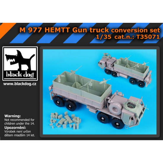 Black Dog T35071 1/35 M977 Hemtt Gun truck for Italeri