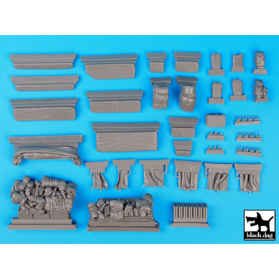 Black Dog T35072 1/35Sd.Kfz 8 big accessories set for Trumpeter