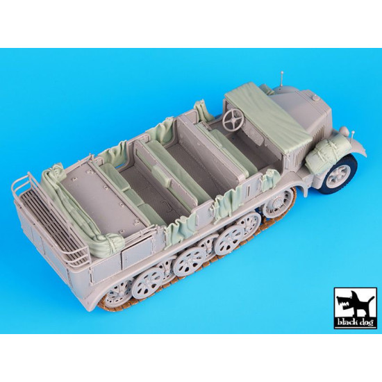 Black Dog T35073 1/35 Sd.Kfz 7 accessories set for Trumpeter