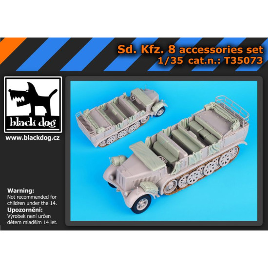 Black Dog T35073 1/35 Sd.Kfz 7 accessories set for Trumpeter