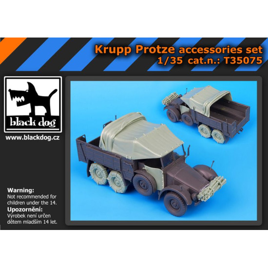 Black Dog T35075 1/35 Krupp Protze accessories set