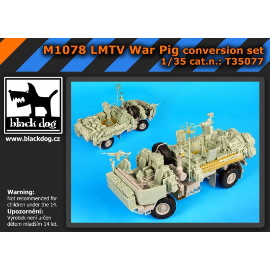 Black Dog T35077 1/35 M1078 LMTV War pig conversion set for Trumpeter