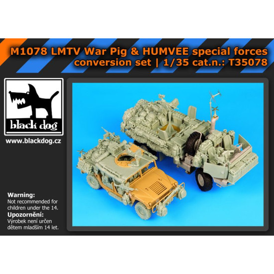 Black Dog T35078 1/35 M1078 LMTV War pig plus HUMVEE Spec.f. for Trumpeter plus Tamiya