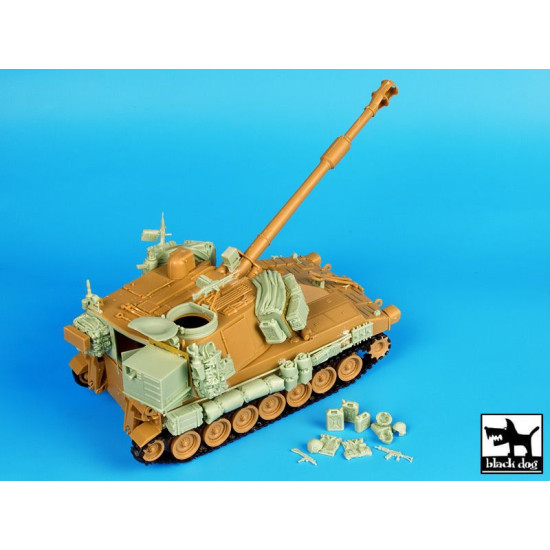 Black Dog T35080 1/35 M109A2 IDF conversion set for Kinetic