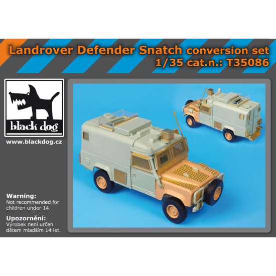 Black Dog T35086 1/35 Landrover Defender Snatch conversion set for Hobby Boss