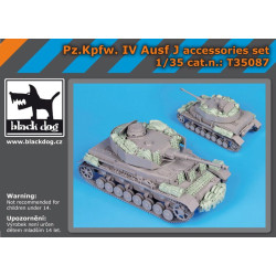 Black Dog T35087 1/35 Pz Kpfw IV Ausf J accessories set for Dragon