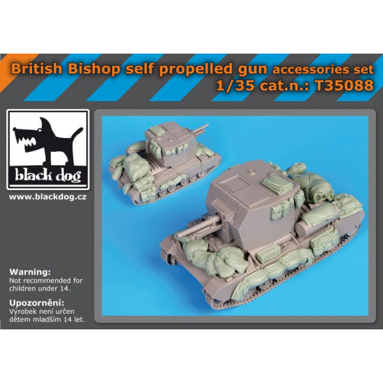 Black Dog T35088 1/35 British Bishop accessories set for Bronco models