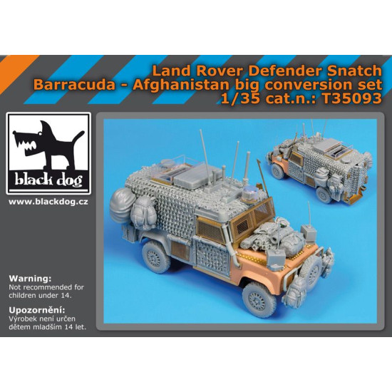 Black Dog T35093 1/35 Land Rover Defender Snatch Barracuda big set for Hobby Boss