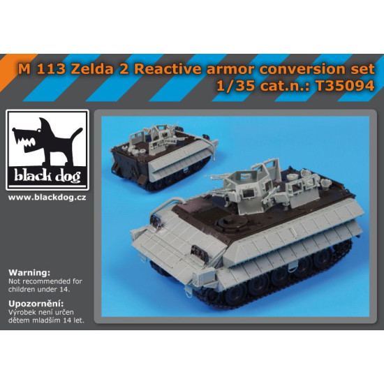 Black Dog T35094 1/35 M113 Zelda2 reactive armor conversion set for Tamiya