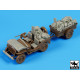 Black Dog T35097 1/35 Us Jeep airborne before drop accessories set for Bronco