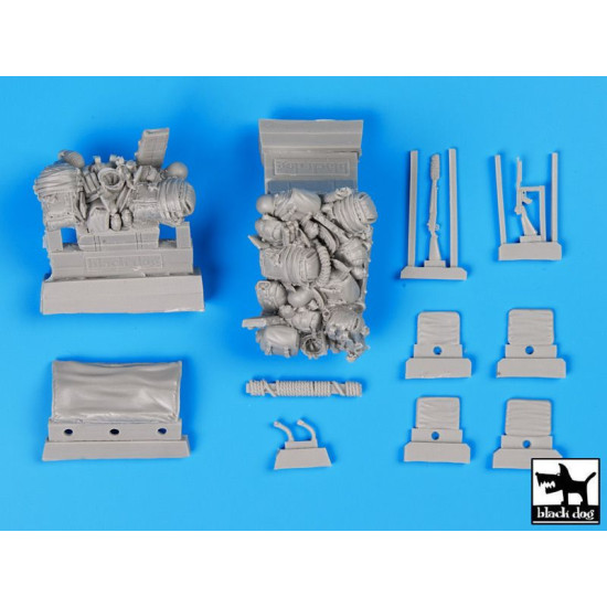 Black Dog T35097 1/35 Us Jeep airborne before drop accessories set for Bronco