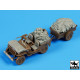 Black Dog T35098 1/35 Us Jeep airborne after drop accessories set for Bronco