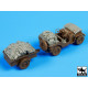 Black Dog T35098 1/35 Us Jeep airborne after drop accessories set for Bronco