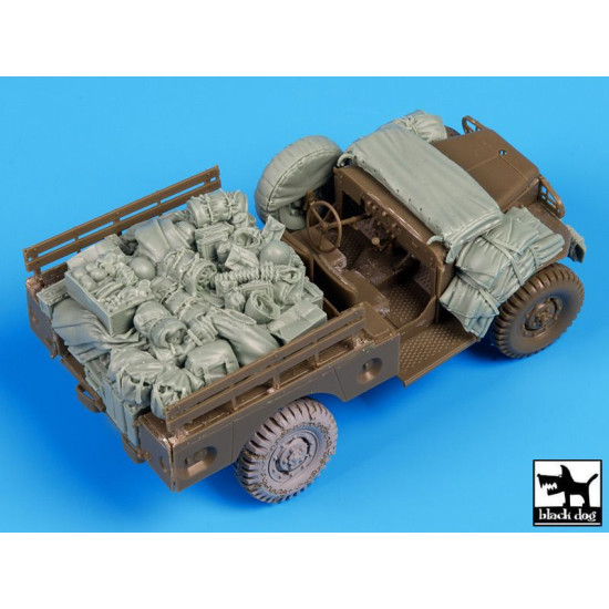 Black Dog T35100 1/35 Us Dodge airborne after drop accessories set for AFV