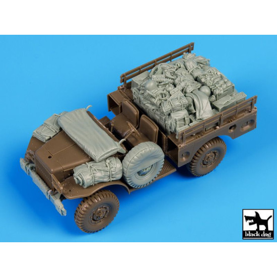 Black Dog T35100 1/35 Us Dodge airborne after drop accessories set for AFV