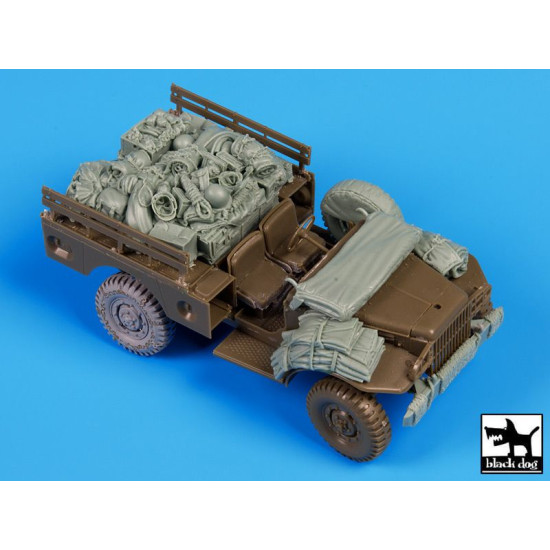 Black Dog T35100 1/35 Us Dodge airborne after drop accessories set for AFV