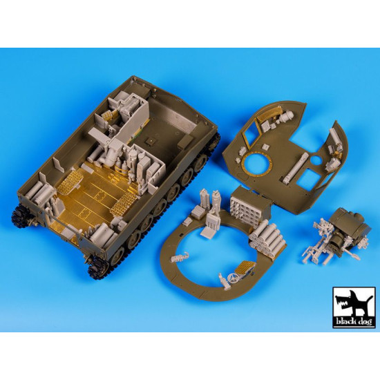 Black Dog T35101 1/35 M 109 A2 interior accessories set for AFV