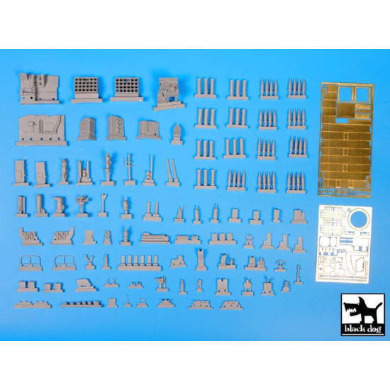 Black Dog T35101 1/35 M 109 A2 interior accessories set for AFV