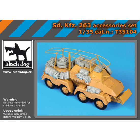 Black Dog T35104 1/35 Sd Kfz 263 accessories set for AFV