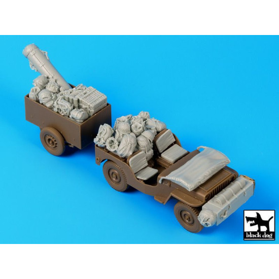 Black Dog T35110 1/35 British para Jeep before drop accessories set for Bronco