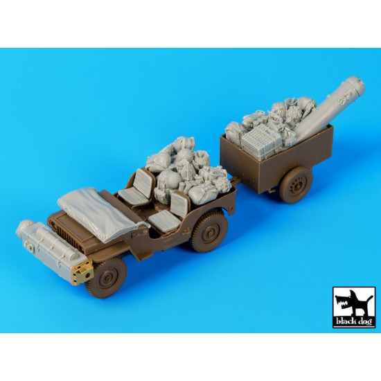 Black Dog T35110 1/35 British para Jeep before drop accessories set for Bronco