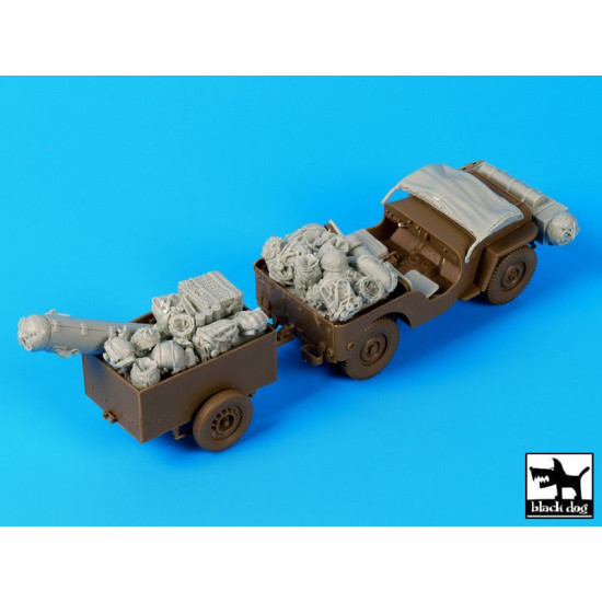 Black Dog T35110 1/35 British para Jeep before drop accessories set for Bronco