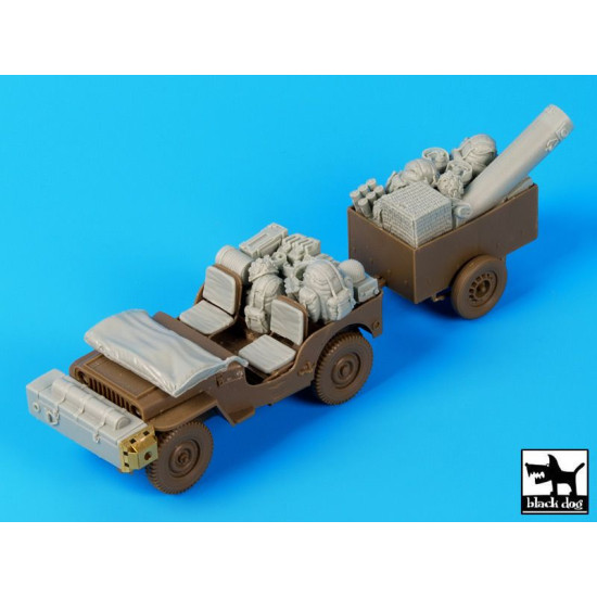 Black Dog T35111 1/35 British para Jeep after drop accessories set for Bronco