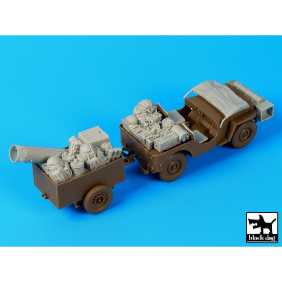 Black Dog T35111 1/35 British para Jeep after drop accessories set for Bronco