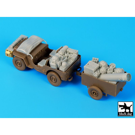 Black Dog T35111 1/35 British para Jeep after drop accessories set for Bronco