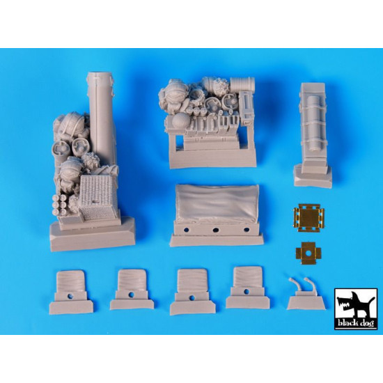 Black Dog T35111 1/35 British para Jeep after drop accessories set for Bronco