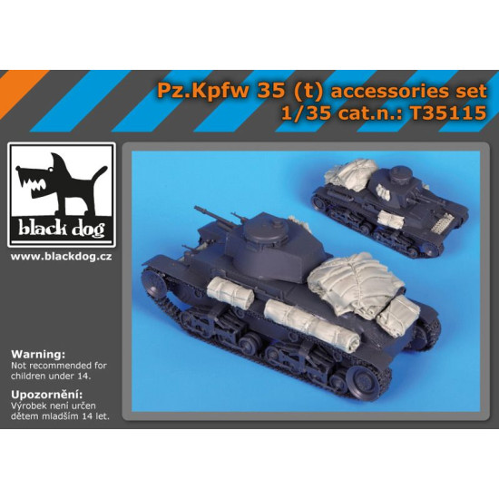 Black Dog T35115 1/35 Pz Kpfw 35 /t / accessories set for Academy