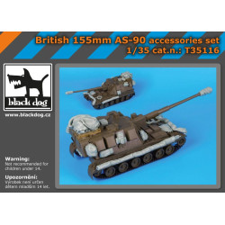 Black Dog T35116 1/35 British 155mm AS 90 accessories set for Trumpeter