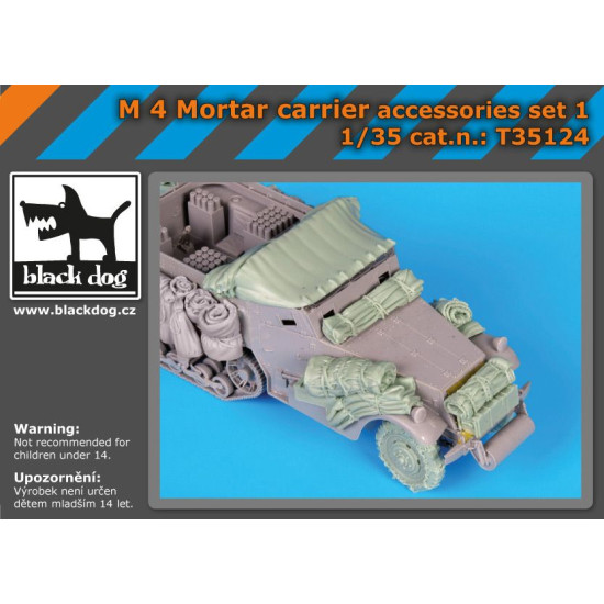 Black Dog T35124 1/35 M 4 mortar carrier accessories set N for Dragon