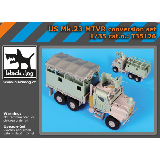 Black Dog T35126 1/35 US Mk.23 MTVR conversion set for Trumpeter